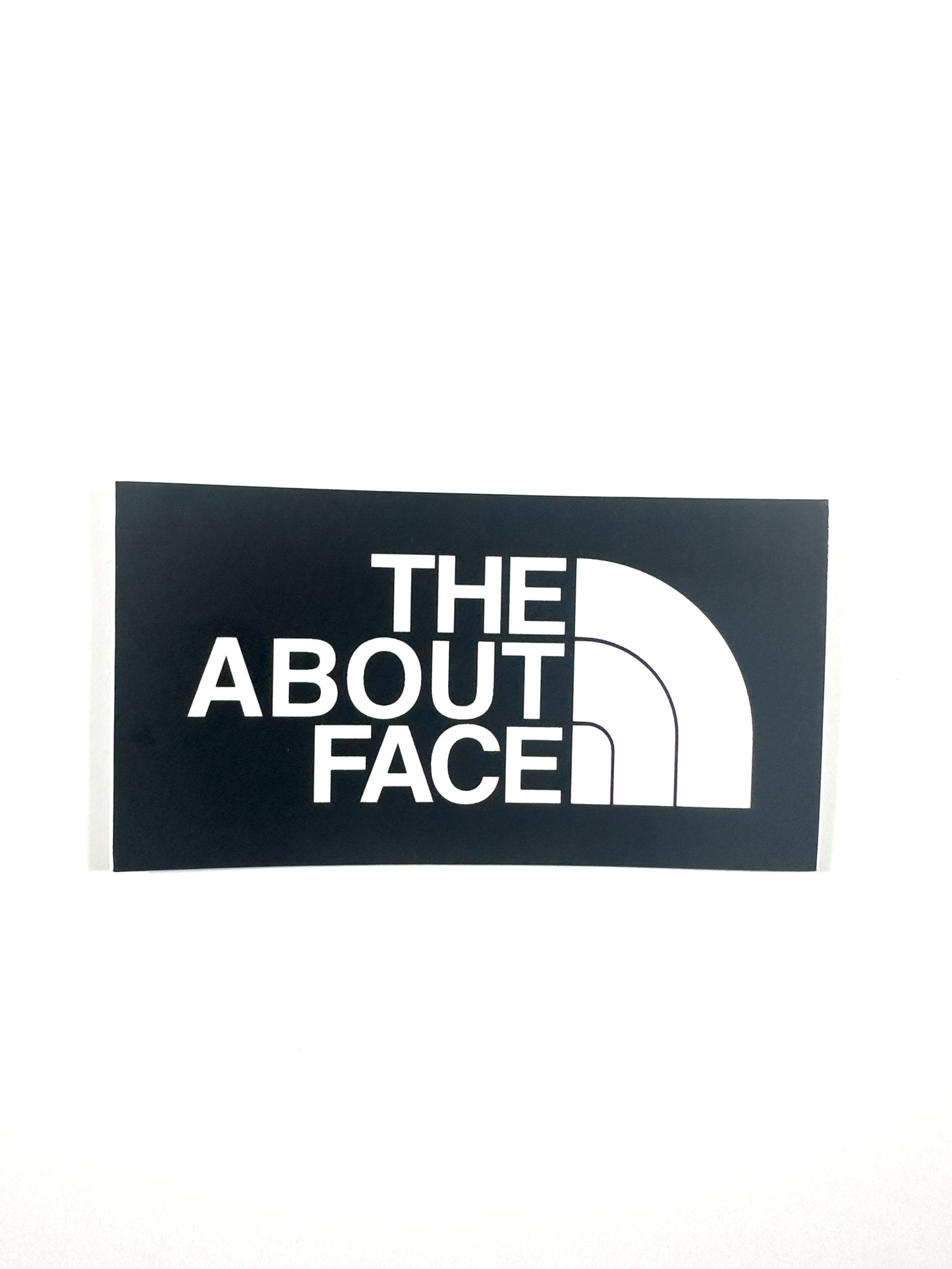 ABOUT FACE Sticker