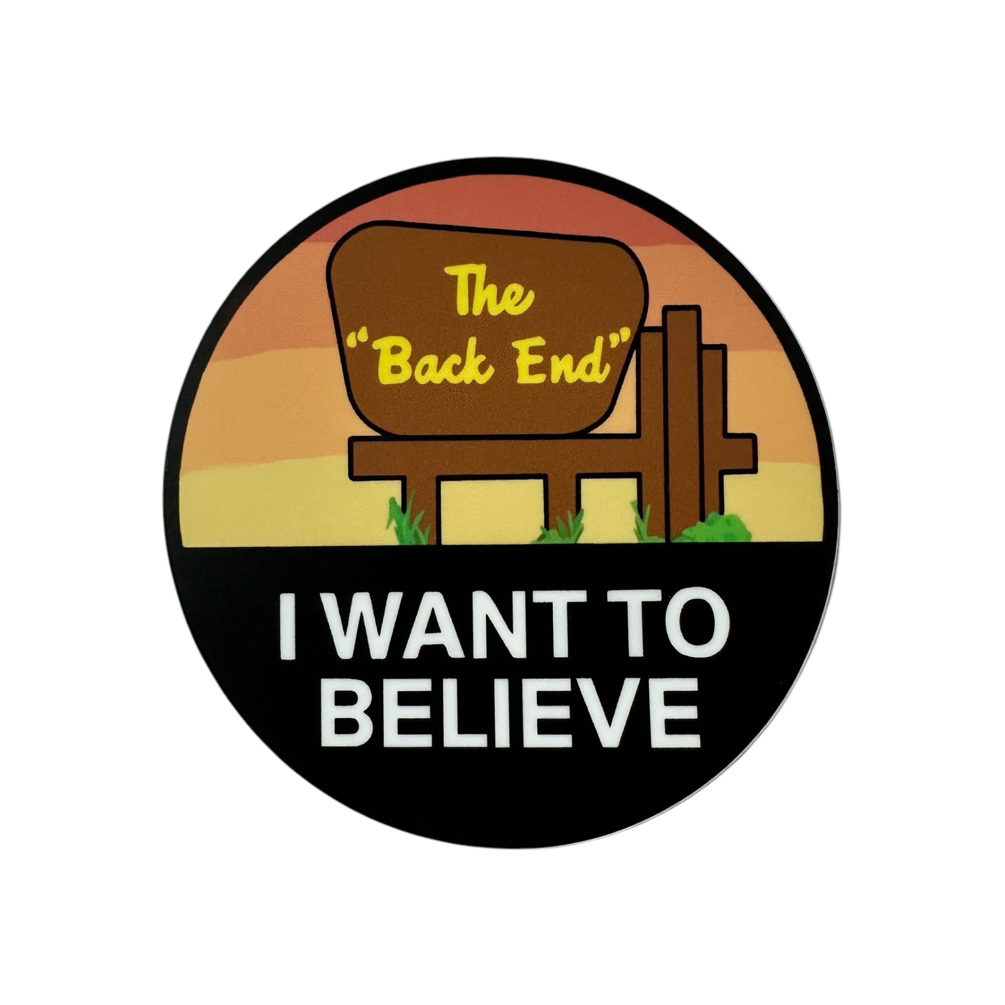 BACK END Sticker