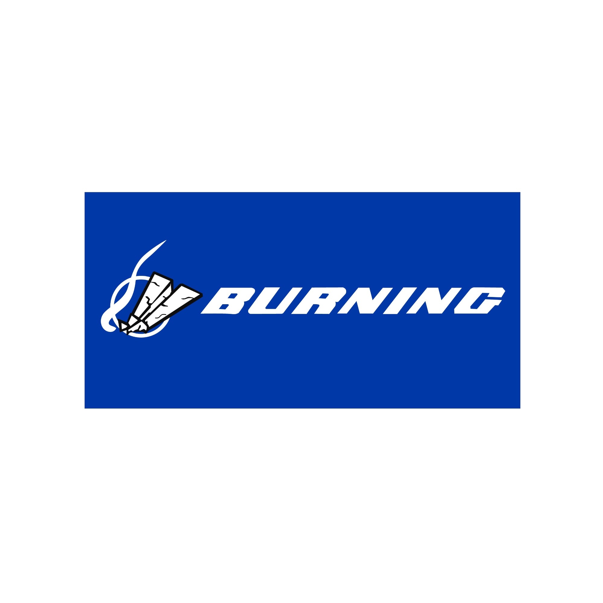BURNING Sticker